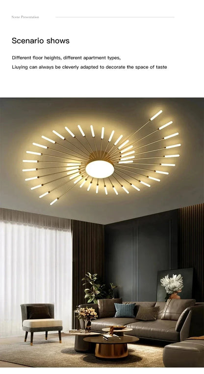 Lampada Da Soffitto Led A Forma Di Fiore Per Soggiorno E Camera Da Letto, Luce Moderna Sala Da Pranzo
