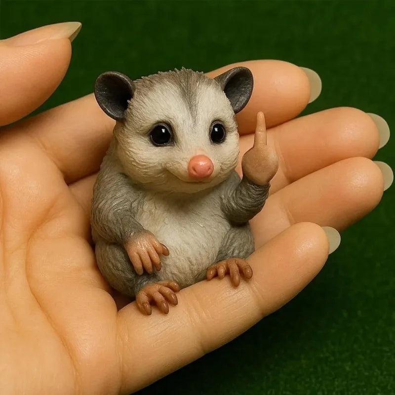 Mini Scultura In Resina Dito Medio Animale Per Scrivania Decorazione Ufficio E Casa Moderne