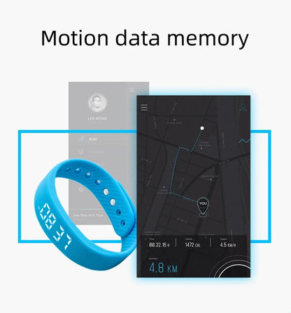 Braccialetto Fitness Intelligente Con Contapassi E Monitoraggio Attività, Led Impermeabile E Vibrazione Allarme