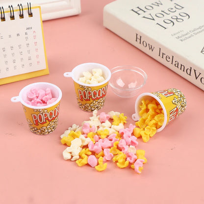 1:12 Snack per secchiello per popcorn in miniatura per casa delle bambole Fai finta di giocattoli per la decorazione alimentare