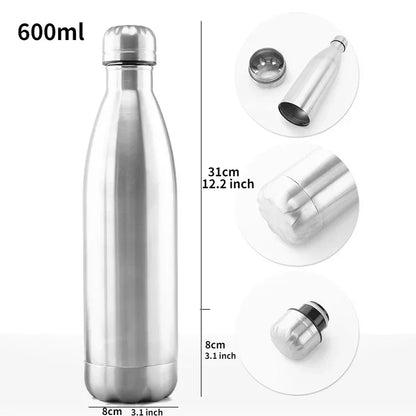 Bottiglia Con Scomparto Segreto Capacità Oltre 501 Ml In Plastica Alimentare Ecologica Resistente Al Congelatore