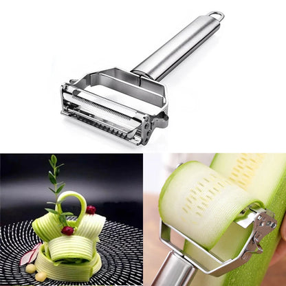 Pelapatate Multifunzionale In Acciaio Inox Con Grattugia E Affettatrice Per Verdure Frutta Julienne