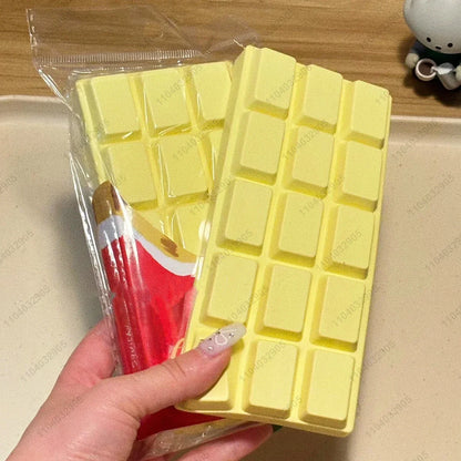 Giocattolo Squishy a lievitazione lenta con barra di cioccolato Morbido e umido Giocattoli agitati per bambini e adulti ASMR Giocattoli antistress sensoriali Regali