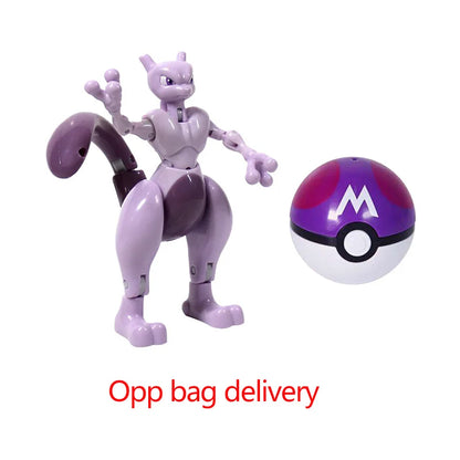 Pokemon Pokeball Figura Palla Pikachu Charizard Mewtwo Mew Eevee Gengar Lapras Blastoise Venusaur Gyarados Giocattolo Educativo Per Bambini