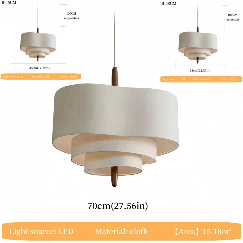 Lampada a Sospensione Medievale in Stile Nordico Romantico per Soggiorno e Studio