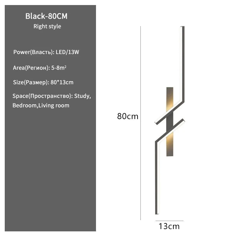 Lampada Da Parete A LED Per Camera Da Letto E Soggiorno Sconce Minimalista Con Illuminazione Uniforme