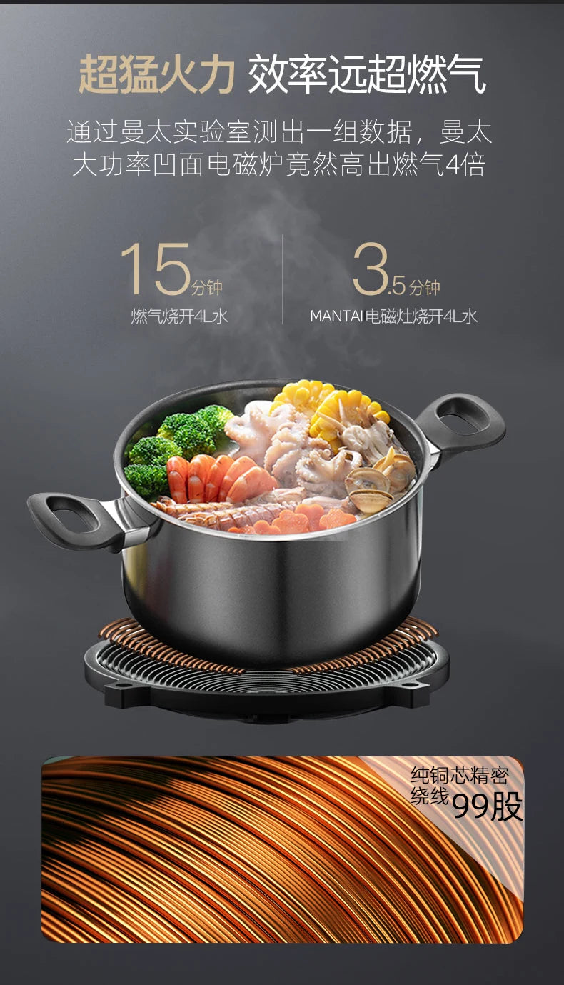 Fornello A Induzione Domestico 3500W Impermeabile Cucina Efficiente E Versatile Per Preparazioni