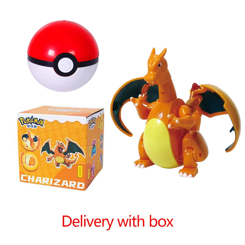 Pokemon Pokeball Figura Palla Pikachu Charizard Mewtwo Mew Eevee Gengar Lapras Blastoise Venusaur Gyarados Giocattolo Educativo Per Bambini