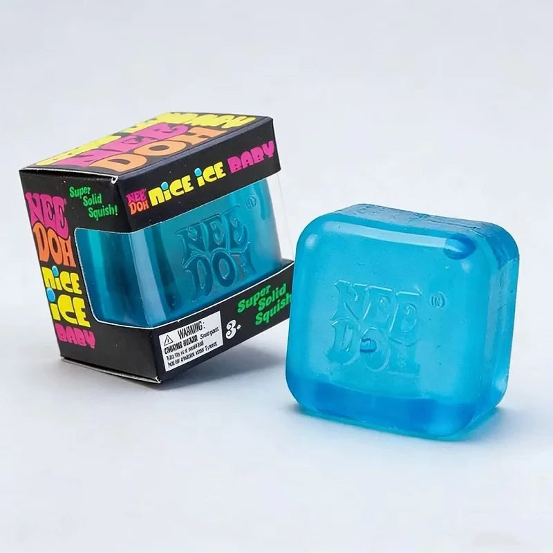 Dr Pepper x NeeDoh Nice Cube Squishy Toy Antistress, Cubo Morbido Antistress per Bambini e Adulti, Giocattolo Sensoriale per Alleviare l'Ansia