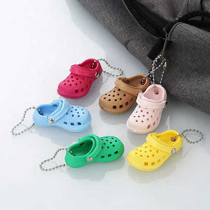 Portachiavi A Forma Di Scarpe 3D In PVC Per Zoccoli E Sandali Decorazione Per Borsa Spiaggia Unisex