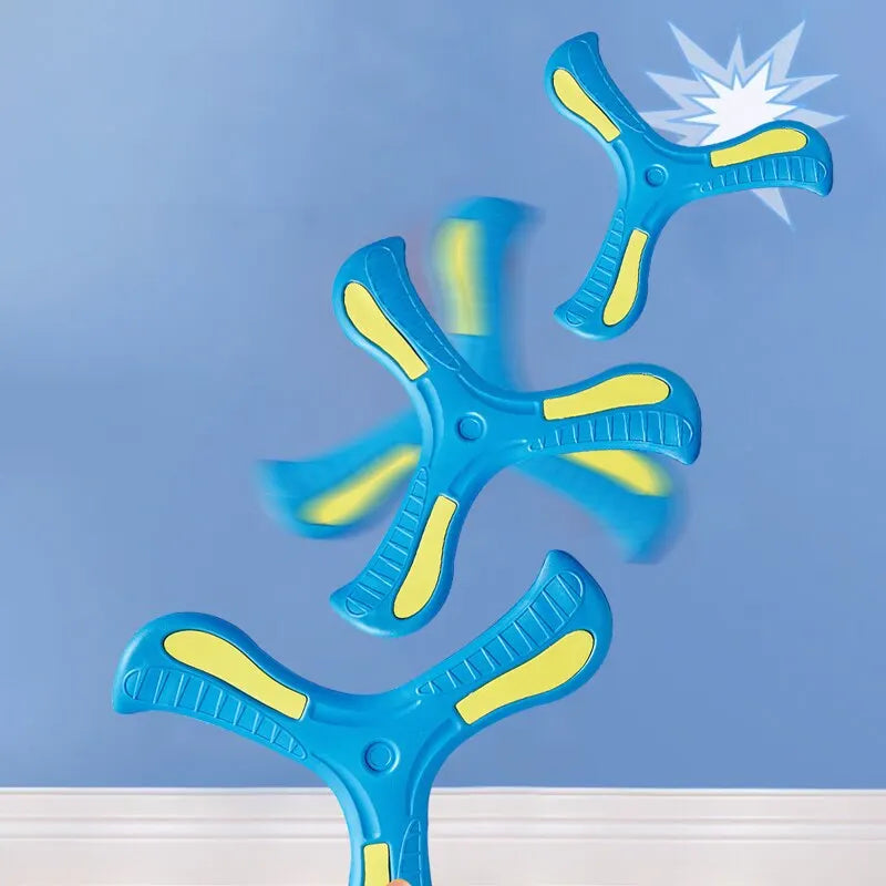 Boomerang Morbido Tre Foglie Disco Volante Esterno Interattivo Per Bambini Adulti