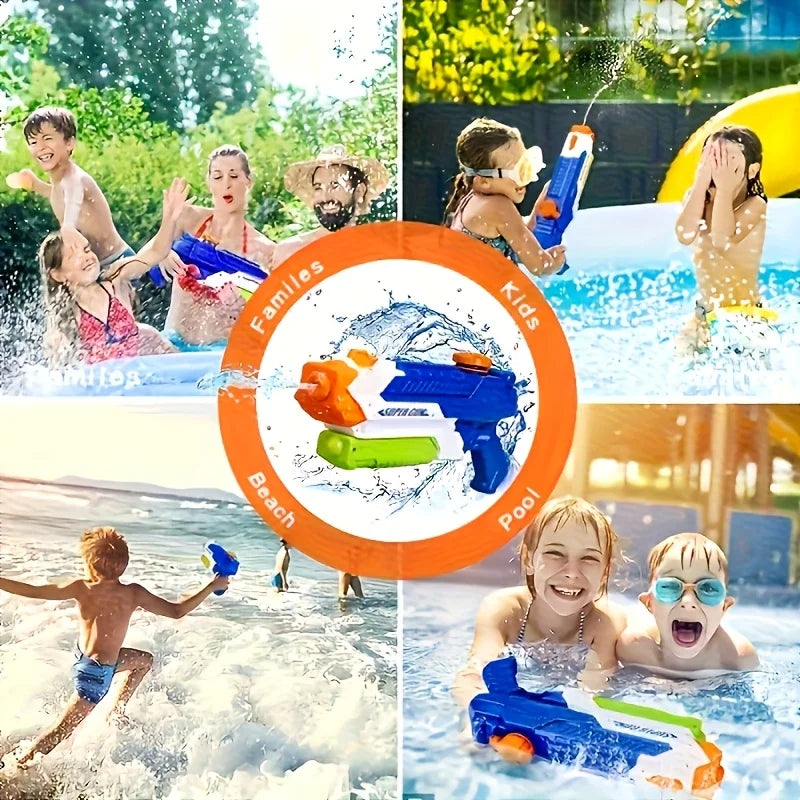 Pistola Ad Acqua 400cc Lungo Raggio Giocattolo Estivo Per Piscina Spiaggia Prato