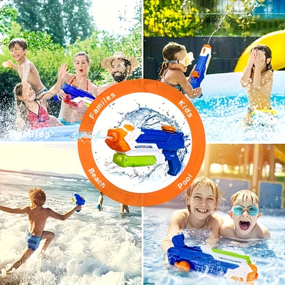 Pistola Ad Acqua 400cc Lungo Raggio Giocattolo Estivo Per Piscina Spiaggia Prato