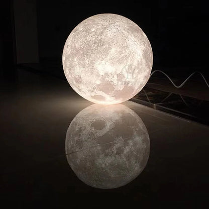 Lampada A Sospensione Forma Di Luna Con Stampa 3D Per Ristorante E Bar Atmosfera Creativa Luce Notturna 110V 220V