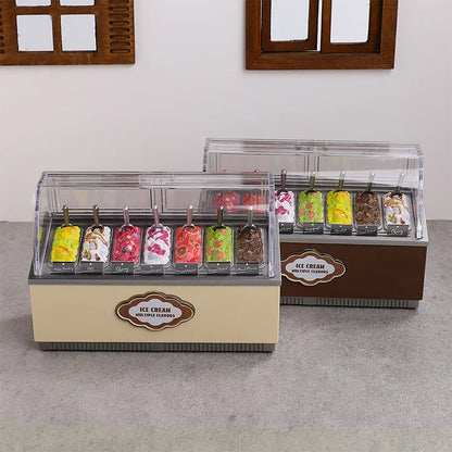 Distributore Automatico Di Gelati In Miniatura Multigusto Per Decorazioni Casa Delle Bambole E Scene Di Supermercato