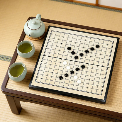 Set Go Da Tavolo Pieghevole Con Pietre Magnetiche Gioco Weiqi Tradizionale Portatile Per Adulti E Adolescenti