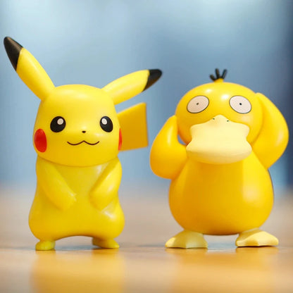 Hot Pokemon Anime Figure Pikachu Giocattoli Modello Charmander Psyduck Squirtle Jigglypuff Bulbasaur Kawaii Raccogliere Bambole Regalo Dei Bambini
