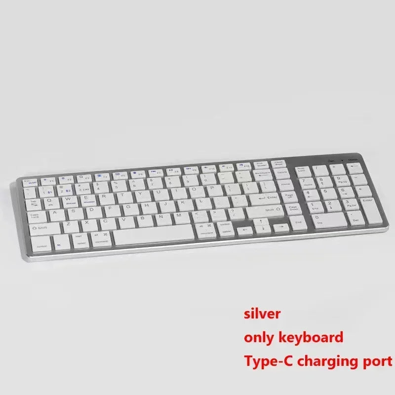 Set tastiera e Mouse Bluetooth Wireless Ultra sottile compatibile per Mac OS/iOS/iPad OS tastiera ricaricabile per MacBook