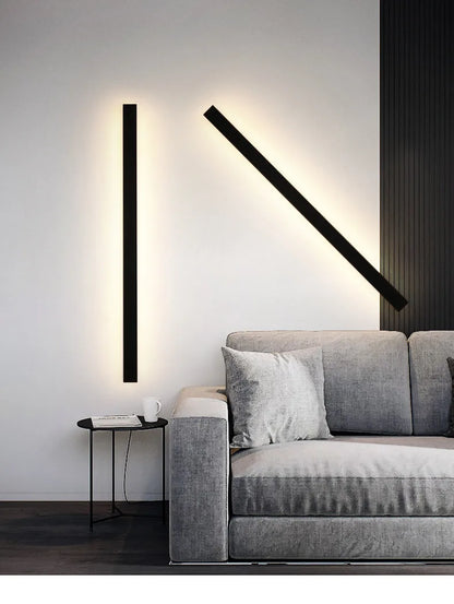 Lampada da Parete per Esterni Impermeabile con Striscia Led Ip65 Illuminazione per Giardino Scale e Soggiorno
