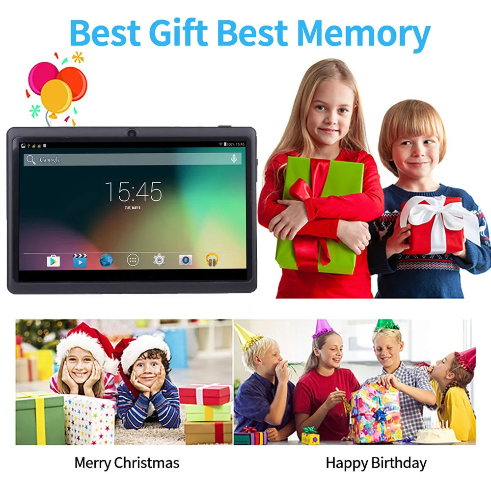 Tablet Per Bambini 7 Pollici Android 13, 4GB RAM, 64GB ROM Espandibile Fino A 1TB, WiFi e Bluetooth, 4000mAh