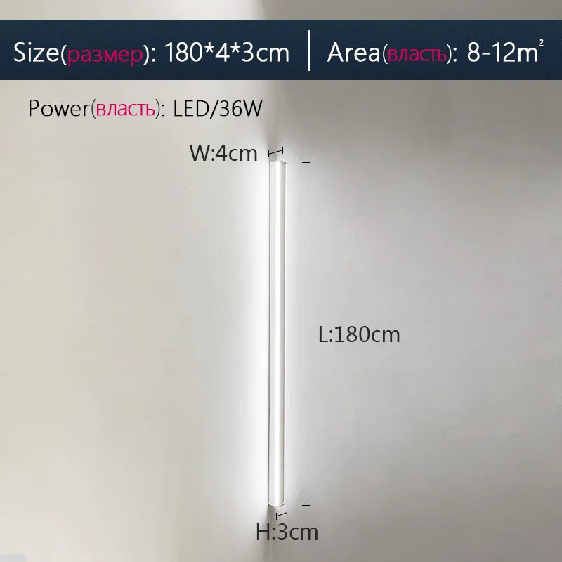 Lampada Da Parete Impermeabile Esterni Led Luce Giardino Recinzione Balcone Cancello Design Moderno