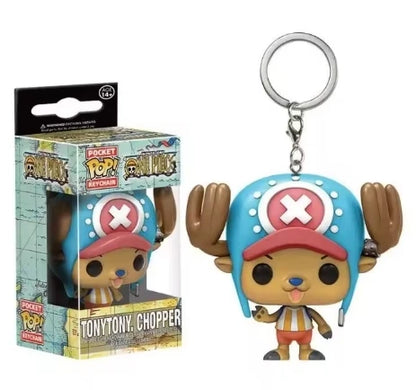 Funko POP Portachiavi tascabile One Piece Roronoa Zoro Yamato Chopper Bambole in vinile Action Figure Giocattoli di modello Regali di compleanno carvinali