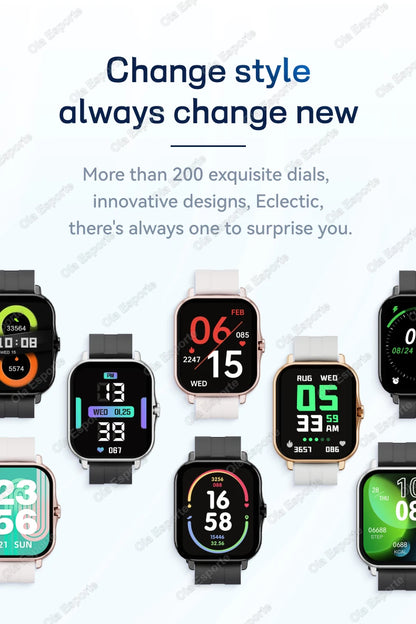 Smartwatch Da 1,83 Pollici Con Touchscreen Completo Per Fitness E Chiamate Bluetooth