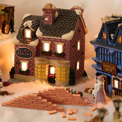 50-150 pezzi 1:16 modello di mini mattoni reali, accessori paesaggistici per figurine in miniatura, giocattolo di mattoni finti fai da te per la costruzione di giardini fatati