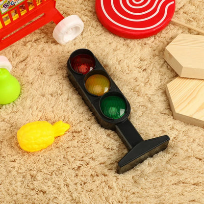 Semaforo Giocattolo Luminoso Con Base In Plastica Segnali Stradali Per Giochi Sicuri E Decorazioni Domestiche