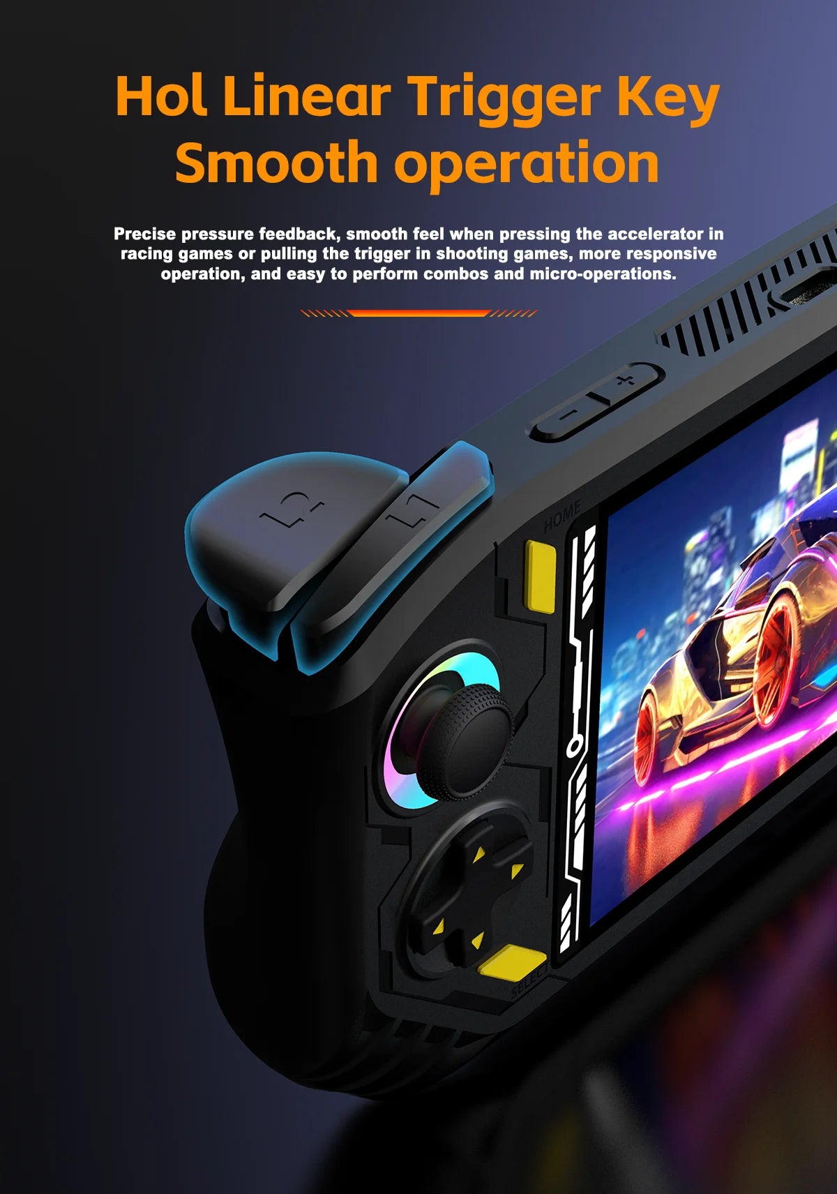 Console di gioco retrò RG56 Pro, avvio ultra rapido, carica tutti i tipi di giochi classici 3D, qualità dell'immagine HD nitida, portatile e leggera.