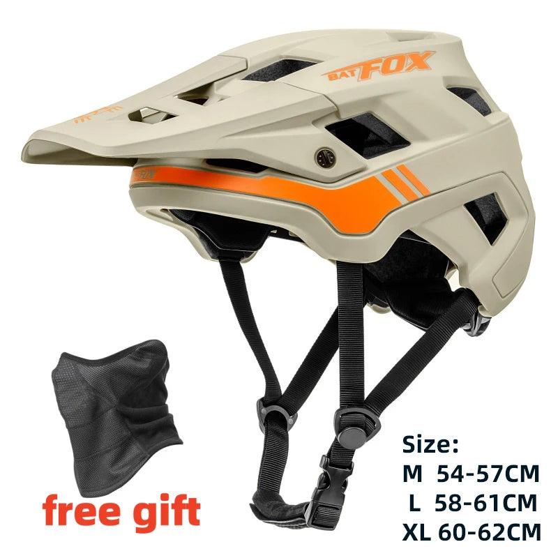 Casco Da Bicicletta Batfox Speedframe MTB Leggero Con Certificazione CE Aerodinamico E Protezione Affidabile