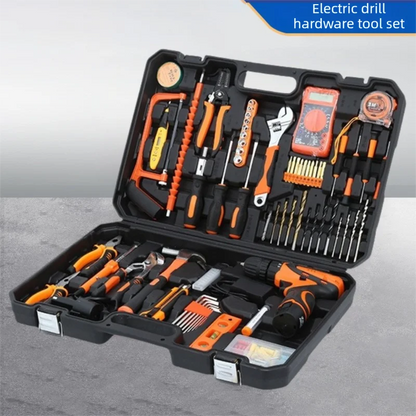 Trapano a Batteria al Litio Multifunzionale per Uso Domestico Kit Attrezzi per Manutenzione del Legno