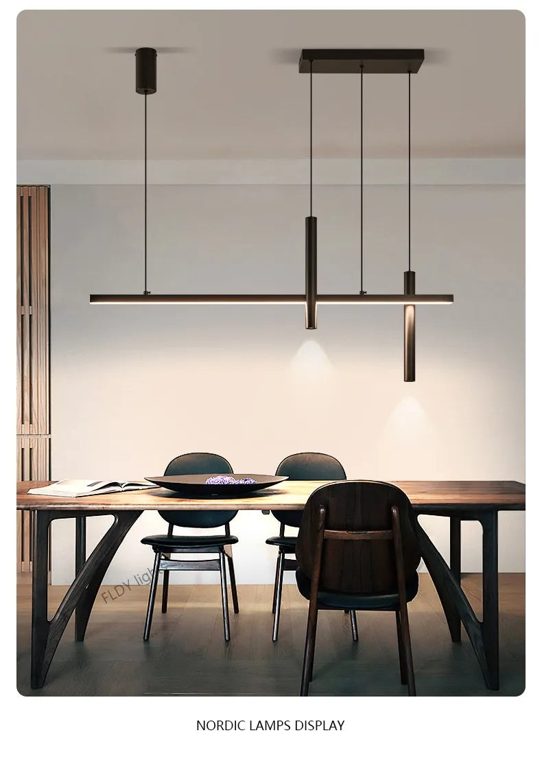 Lampada a Sospensione Nordico Led Per Ristorante e Cucina Con Lampadine Incluse Design Moderno