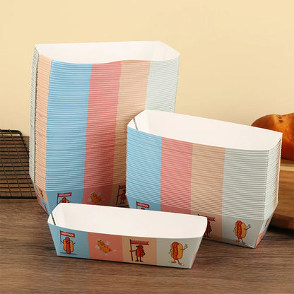 Confezione Da 100 Scatole Monouso Per Hot Dog In Carta Per Catering E Feste Ideale Per Eventi