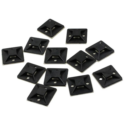 Kit Supporto Base Adesivo Rimovibile Per Fascette Cavi, 100 Pezzi Morsetti Installazioni Auto