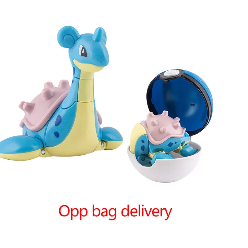 Pokemon Pokeball Figura Palla Pikachu Charizard Mewtwo Mew Eevee Gengar Lapras Blastoise Venusaur Gyarados Giocattolo Educativo Per Bambini