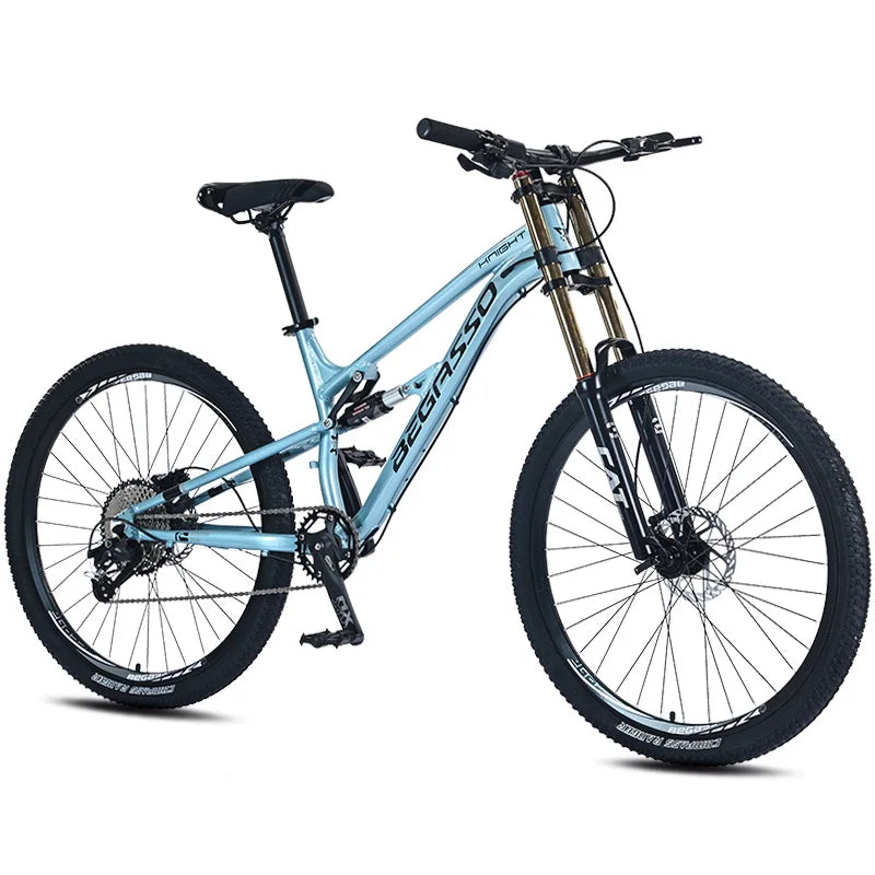 Bicicletta Da Uomo 26 Pollici Con Sospensione Completa Freni A Disco E Telaio In Acciaio Hi Ten