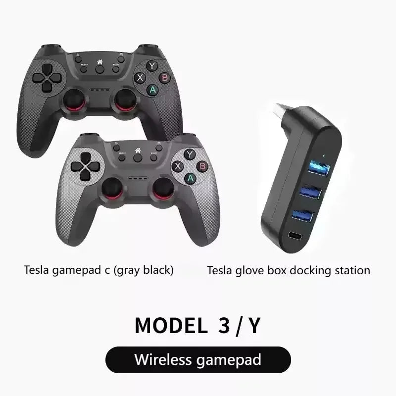 2025 NUOVO Controller di gioco USB wireless per Tesla Model Y/3/X/S Doppio lettore TV online PC PS3 Accessorio da gioco compatibile con vapore