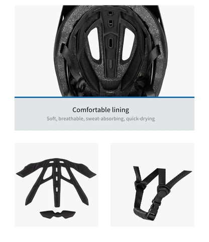 Casco Da Bicicletta Batfox Speedframe MTB Leggero Con Certificazione CE Aerodinamico E Protezione Affidabile