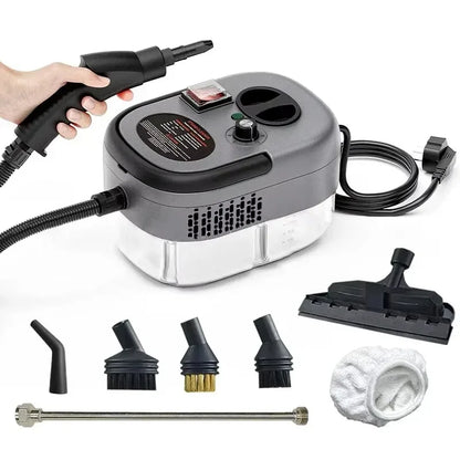 Pulitore a vapore da 1,2 litri Sterilizzazione ad alta temperatura Aria condizionata Cappa da cucina Pulitore a vapore per casa/auto 220 V/110 V Spina UE/USA