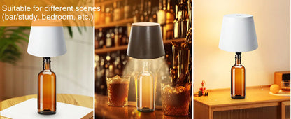 Lampada Da Tavolo Senza Fili Per Bottiglie Di Vino Led Esterno Con Controllo Touch Ideale Per Ristoranti E Bar