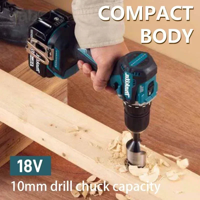 Makita Originale DDF487 Trapano avvitatore a batteria Cacciavite a percussione elettrico senza spazzole 18V Utensile elettrico ricaricabile