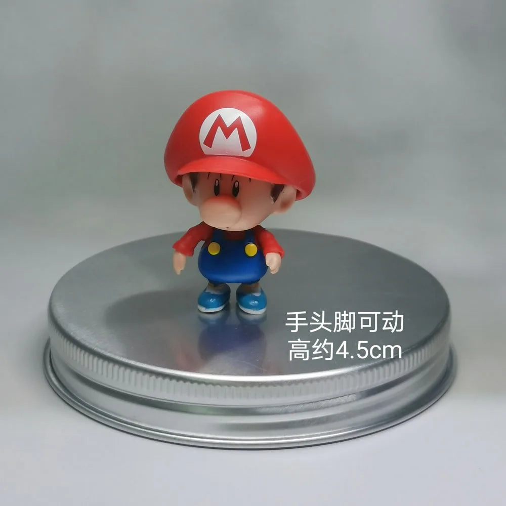JAKKS Super Bros Personaggi d'azione Mario, Luigi, Peach - Simpatiche Bambole Anime Giocattolo per Bambini - Regalo