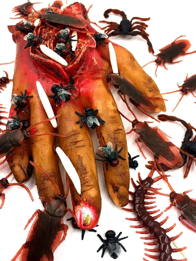 Insetti Finti Ragno Millepiedi Scorpione Plastica Bambini