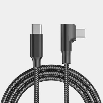 Cavo di Ricarica Usb C Pd 4.0 Angolo di 90 Gradi 100W per iPhone 15 Pro Max Xiaomi Huawei MacBook iPad