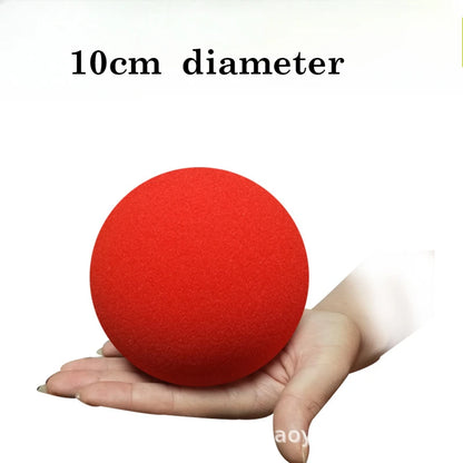 Palla Spugna Jumbo 10 Cm Rosso Per Trucchi Da Palco Magia Illusione Gimmick Da Mago Professionista