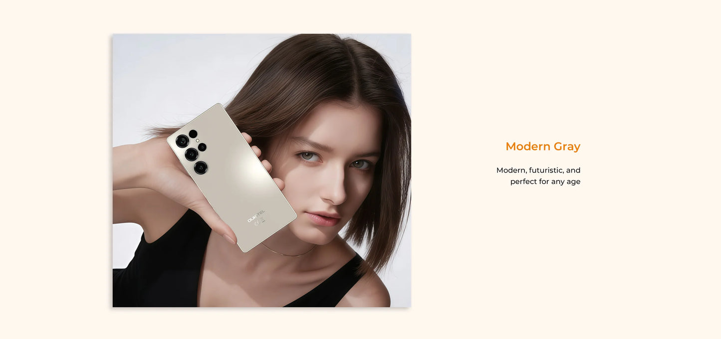 Smartphone OUKITEL C66 Android 16, Telefono 6.73” HD+ 24GB(8+16)+256GB, 5150mAh Dual 4G NFC, 120Hz, Fotocamera Principale 64MP