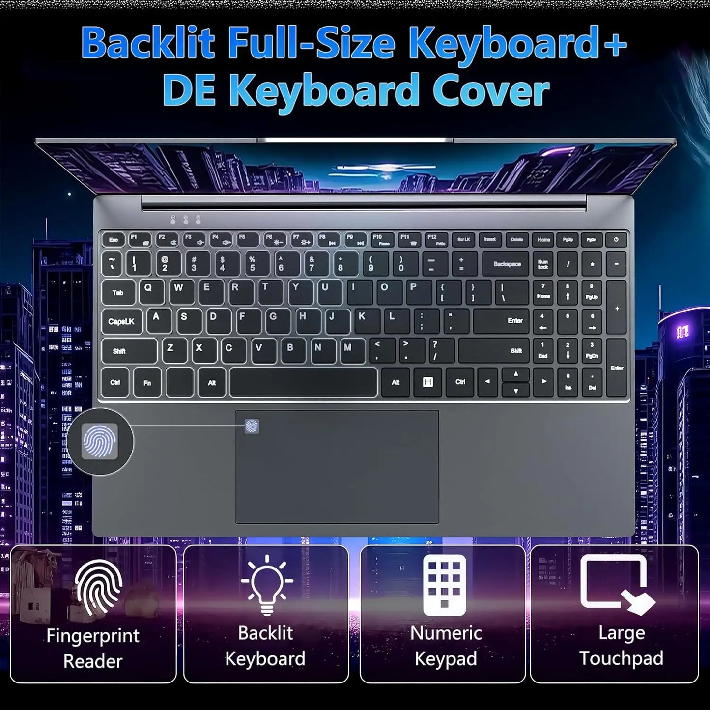 Laptop Da Gioco 15,6 Pollici Con Intel Core I9 10980HK Windows 11 16GB RAM SSD 1TB/2TB Tastiera Retroilluminata Impronta