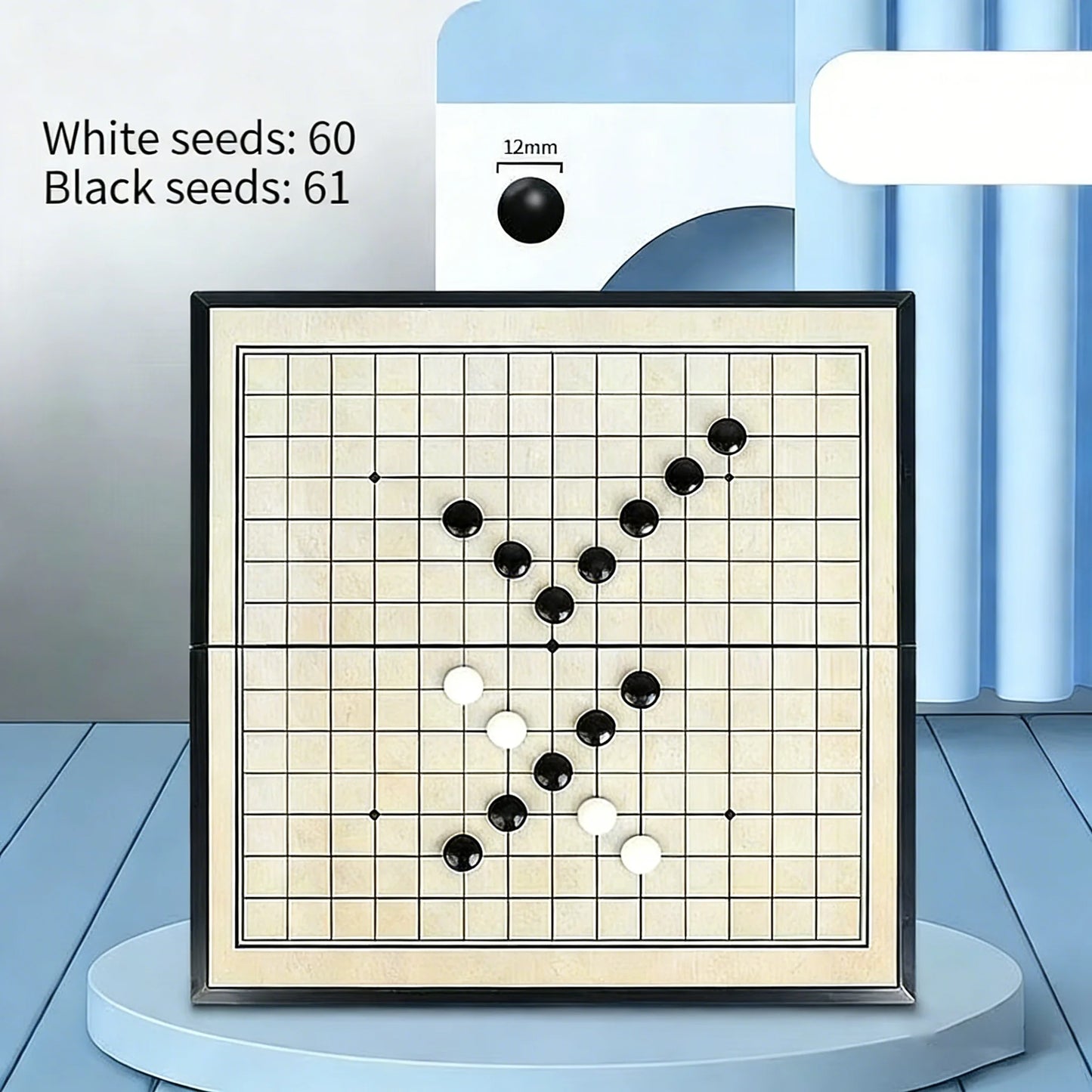 Set Go Da Tavolo Pieghevole Con Pietre Magnetiche Gioco Weiqi Tradizionale Portatile Per Adulti E Adolescenti