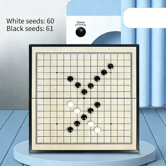 Set Go Da Tavolo Pieghevole Con Pietre Magnetiche Gioco Weiqi Tradizionale Portatile Per Adulti E Adolescenti